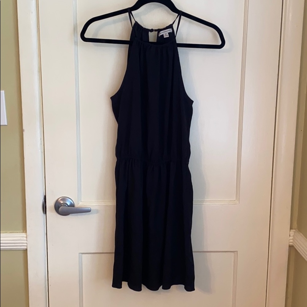 American Eagle Outfitters black halter dress